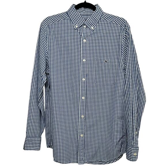 Vineyard Vines Classic Fit Tucker Shirt Mens SIZE S Gingham Check Preppy Coastal - Picture 2 of 14